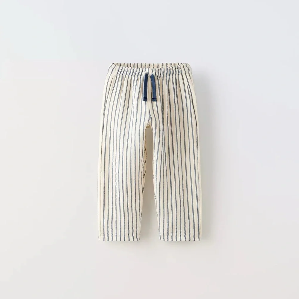 ZARA stripped textured pants size 5